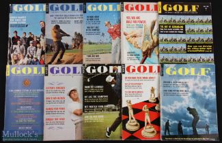 1960s 'Golf Magazine' monthly US collection bound (15) - random selection from 1960 to 1965 to