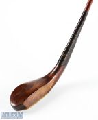 Fine W Anderson dark stained beech wood driver fitted with limber green heart shaft c1885 - the head
