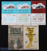 Collection of "How to Play The Old Golf Course St Andrews" booklets from 1938 onwards (5) all in