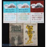 Collection of "How to Play The Old Golf Course St Andrews" booklets from 1938 onwards (5) all in