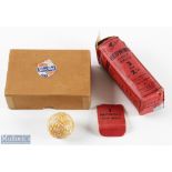 Scarce Redwing Golf Ball Card Box Tube, Ball and Silver King golf ball box (3) - Redwing Made in