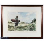 1990 The Caddie Golf Limited Edition Print by Chelsea Green signed by artists Robert Wade No. 522 of