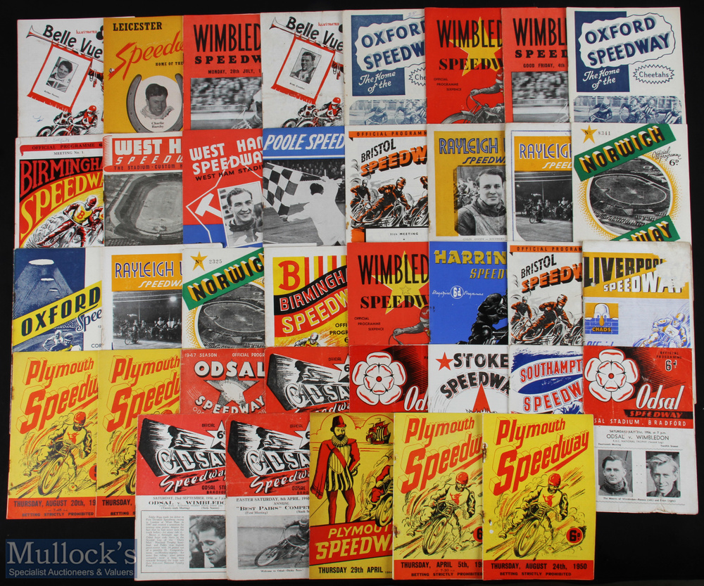 1950s Speedway programmes, a good selection of mixed teams league and cup meets, with noted teams of - Image 2 of 2