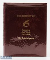 Goodban, J W D signed - "The History of Saunton Golf Club 1897-1987" 1st ed 1987 publ'd