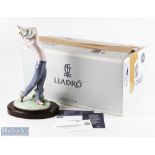 Lladro Porcelain 'On The Green' Golfing Figure model 06032, housed in makers box with paperwork