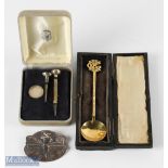 Silver Gilt Ladies Medal 1921 Spoon won by Mrs John Macintosh, hallmarked Glasgow 1921, together