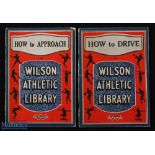 2x Early and scarce Thos E Wilson & Co Athletic Library Golf Instruction booklets from 1922 by