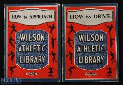 2x Early and scarce Thos E Wilson & Co Athletic Library Golf Instruction booklets from 1922 by