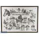 c1983 Grand National Horse Racing signed John McCain, limited edition print No.155 of 500, with