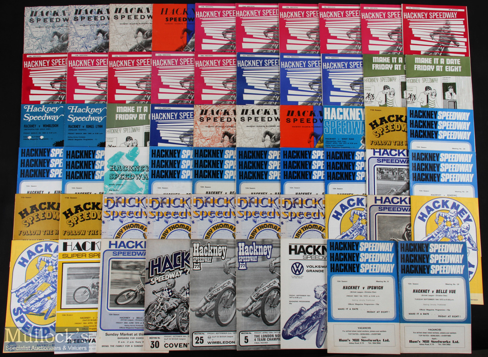 1960-1970 Hackney Speedway programmes to include cup and league meets, 27 are from the 1960s and