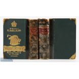 1902-03 Ruff's Guide to the Turf spring editions, both quarter leather bound with tape repairs to