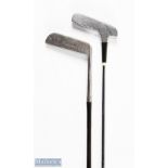 2x Unusual Putters to incl Ben Sayers Benny putter with coated metal steel shaft, with very slim