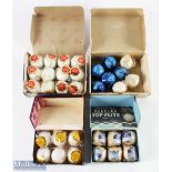 36x Golf Ball Collection a mixed lot of part filled boxes, of Dasco 300 wrapped in a box of 6,