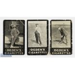 3x Ogden's Tabs F Series Cigarette Real Photograph Players Golf Cards c1901 - Ben Sayers (F.240),