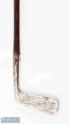 1912 Silver Hallmarked Presentation putter 'To Walter Summers by Halesowen Golf Club' with full