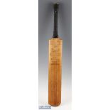 Multi-Signed West Indies Cricket Bat featuring Gary Sobers, Basil Butcher, Lance Gibbs, Wes Hall,