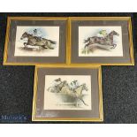 1973-75 Horse Racing Prints of Hennessy Cognac Gold Cup 1973 Red Candle winning from Red Rum, 1974