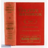1949 The Golfer's Handbook 46th ed publ'd Edinburgh - Price 20/- in the original red and gilt