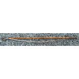 Very rare Hardy Alnwick The Wading Staff and Gaff - Tonkin bamboo shaft with thick cord hand grip,