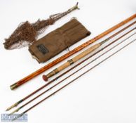 A rare and unusual rod and landing net combination by Sowerbutts & Son, Fishing Rod & Tackle