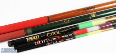 Zebco Cool Telescopic carbon pole 3mtr 3pc missing top stopper, plus Zebco Cool Holiday 5000