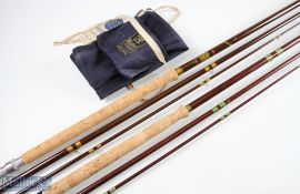 Hardy Alnwick Fibalite Salmon Fly Rod, 14ft 3pc line 10#, 26.5" handle with alloy down locking