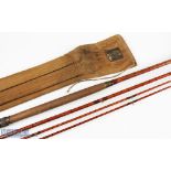 Hardy Palakona Salmon Fly Rod, serial No A65748 (1912), 15' approx. 3pc plus spare tip, 29" handle