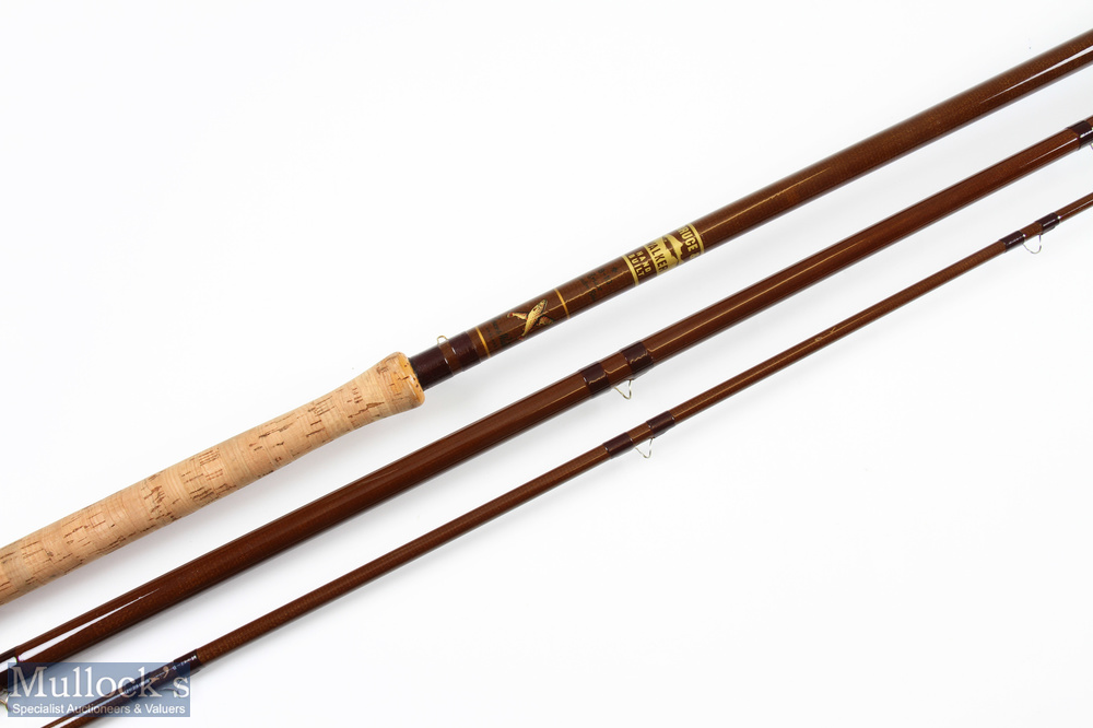 Bruce & Walker hand built in England Cardon Bleu Salmon Fly Rod, 14ft 3pc line 8/10#, 24" handle - Image 2 of 2