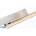 Hardy Alnwick The Perfection Palakona Split Cane Fly Rod, 9ft 6" 2pc No H20068 (1958), alloy