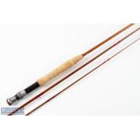 Hunters & Son Belfast, split cane trout fly rod 9' 3pc alloy uplocking reel seat, all looks very