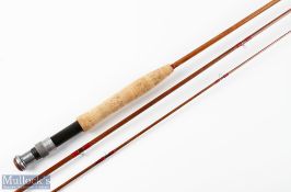 Hunters & Son Belfast, split cane trout fly rod 9' 3pc alloy uplocking reel seat, all looks very