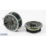 Shakespeare Redditch Beaulite alloy trout reel, 2 screw latch, black handle, 3 1/2" spool, large