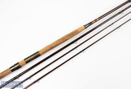 Farlows London Holdfast Logo greenheart salmon fly rod 12' 6" approx., 3pc with spare tip, 22"