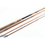 Bernard & Son, 45 Jermyn Street, St James, London SW, steel centred split cane salmon fly rod,