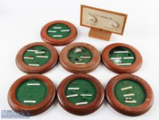 Wooden Shop Display Fly Fishing: Months: March to September displayed flies to use in what month, ex