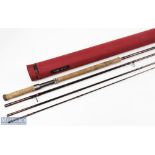 Sharpe's of Aberdeen "The Gordon" carbon salmon fly rod 15' 4pc line 10#, 23" handle, double alloy