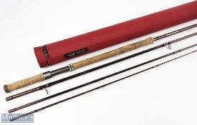 Sharpe's of Aberdeen "The Gordon" carbon salmon fly rod 15' 4pc line 10#, 23" handle, double alloy