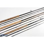 DAM X K EV - carbon salmon fly rod 15 foot 3pc line 9/11 #, 27 inch handle with down locking reel