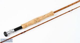 A fine and rare split cane fly rod made by Lt Colonel Osbourne "The Tenacity" for Denis Bakey, 9'