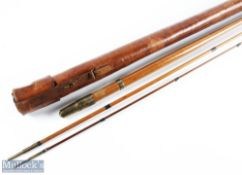Army & Navy Victoria Street, London greenheart fly rod 12' 3pc (middle section 4" short, tip 5"