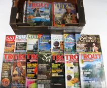 A Collection of Modern and Vintage Fishing magazines 1976-1997 Tout Fisherman, (25) Trout & Salmon