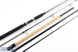 Daiwa Clubman Leger carbon rod 10' 3pc, 22" handle with sliding alloy reel fittings, stand off rings