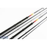 2x DAM Ultra strong match carbon rods, 3m 3pc 24" composite, composite plastic sliding reel