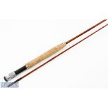 Martin James Redditch "The Salopian" split cane fly rod built with No 2 action, 8' 6" 2pc (line 5/