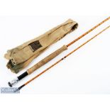 Hardy Alnwick "The Perfection" palakona split cane fly rod 10' 2pc alloy uplocking reel seat,