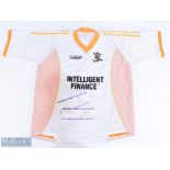 202-03 Livingston UEFA Commemorative Replica Football shirt, made by Jerzees, size L, short