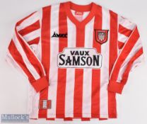 1997 Sunderland Football Replica Shirt, Vaux Samson sponsor, long sleeve made by Avec- size S 34"-