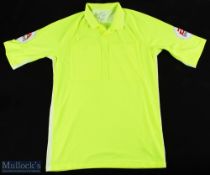 Match Officials Nike Dri-Fit Yellow Shirt with EA Sports patches to sleeves, size Medium