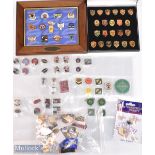 Quantity of Assorted Rugby League enamel badges Rugby League Centenary 1895-1995 set reproductions