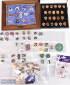 Quantity of Assorted Rugby League enamel badges Rugby League Centenary 1895-1995 set reproductions